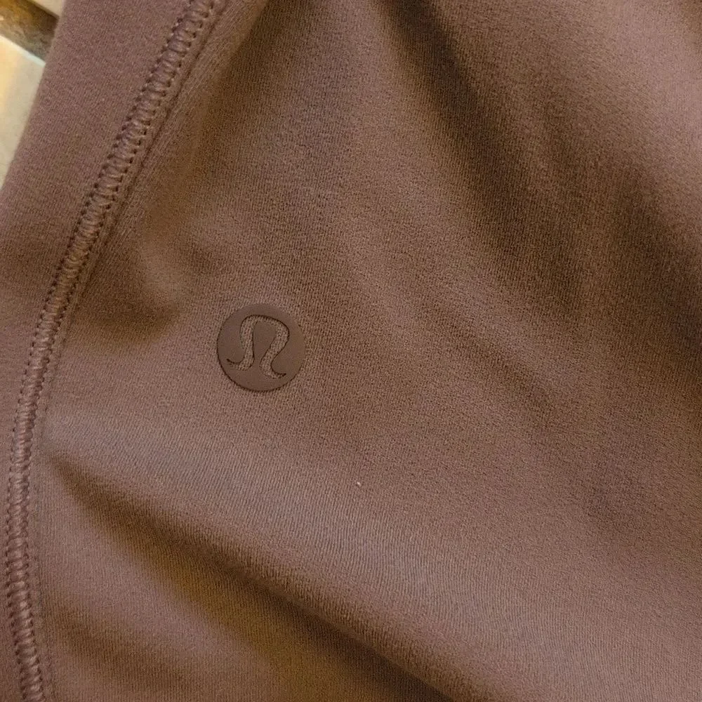 Lululemon Contour Dress Cross Back Nulu Ancient Bark Purple Mauve Size 4